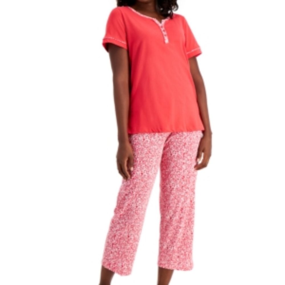 Charter Club Women's Cotton Capri Pajama Set XS